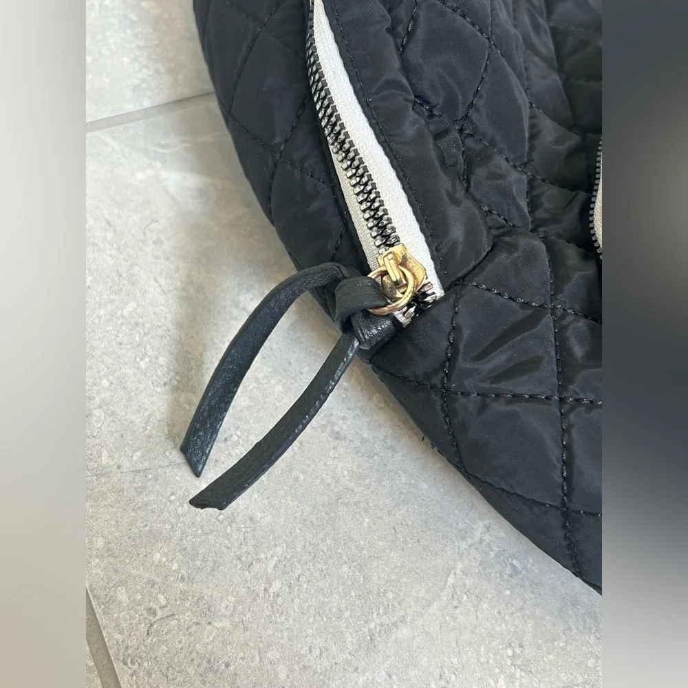 STEVE MADDEN QUILTED NYLON BACKPACK/PURSE